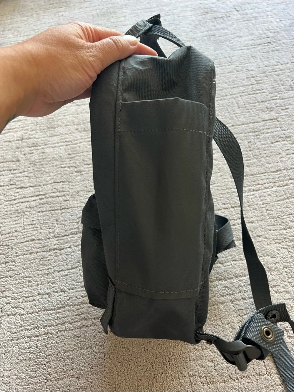 Fjallraven Mini Charcoal Grey Backpack